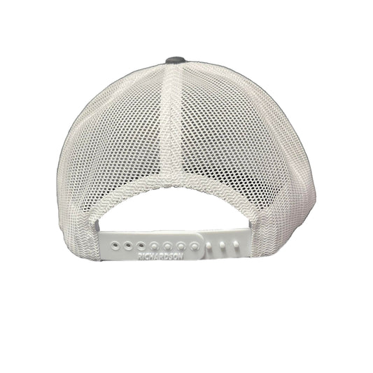 CHARCOAL GREY AND WHITE SNAPBACK