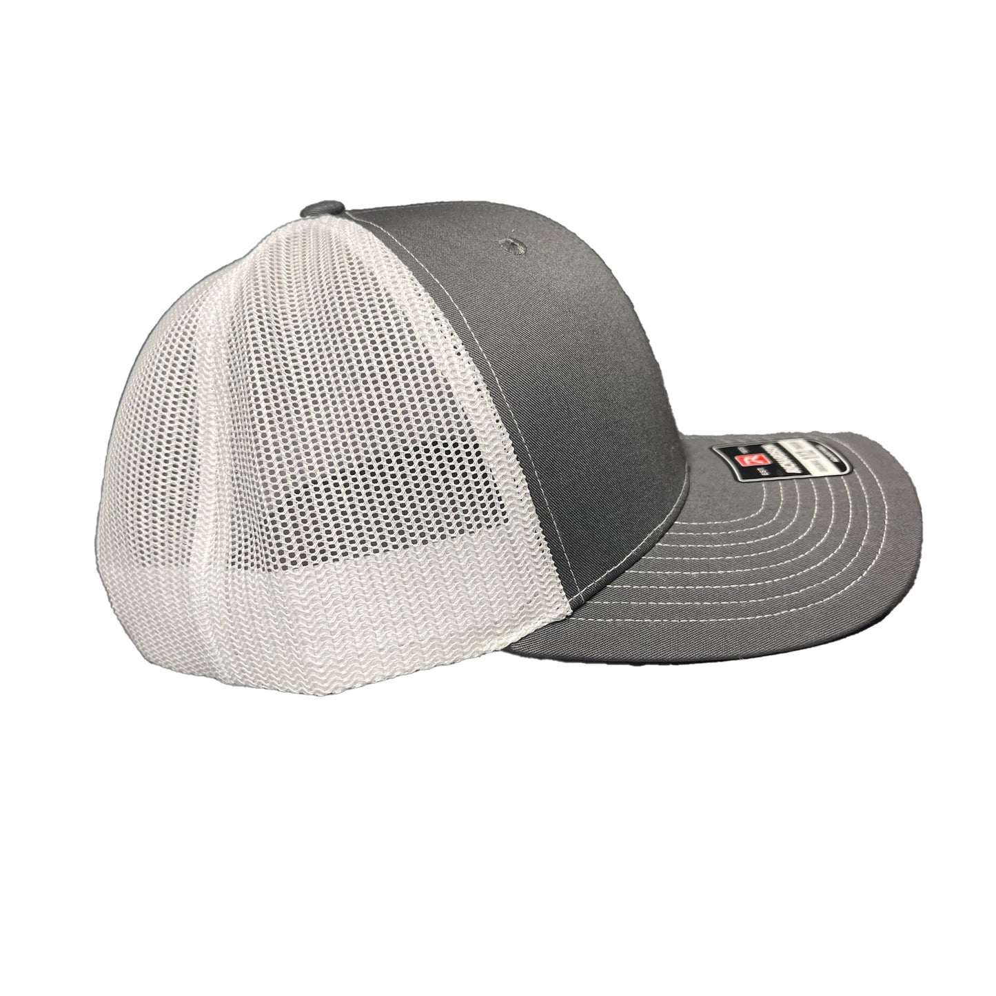 CHARCOAL GREY AND WHITE SNAPBACK
