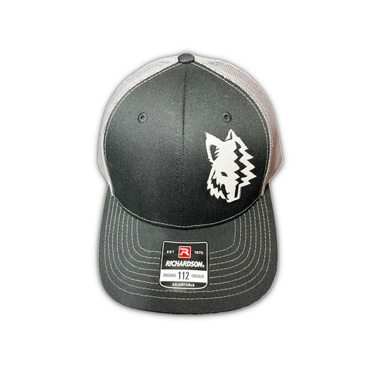 CHARCOAL GREY AND WHITE SNAPBACK